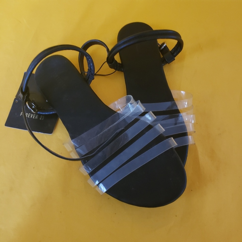Forever 21 Clear Caged Sandals US8